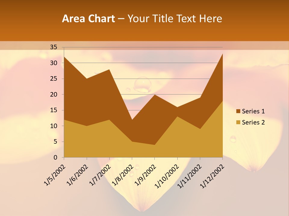Leaf Pattern Yellow PowerPoint Template