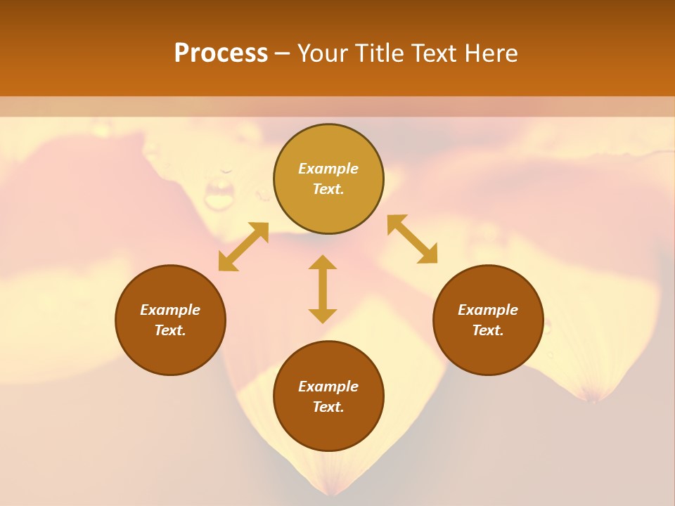 Leaf Pattern Yellow PowerPoint Template
