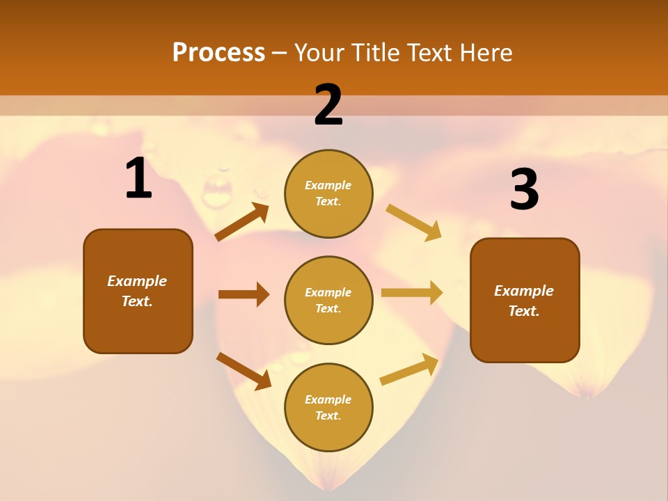 Leaf Pattern Yellow PowerPoint Template