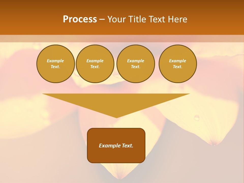 Leaf Pattern Yellow PowerPoint Template
