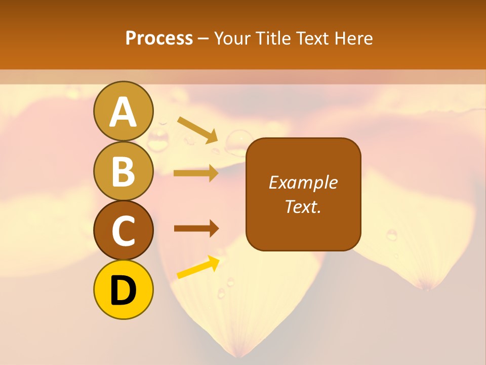 Leaf Pattern Yellow PowerPoint Template