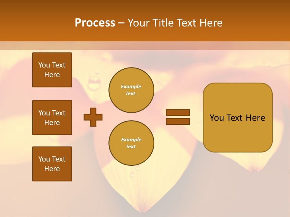 Leaf Pattern Yellow PowerPoint Template