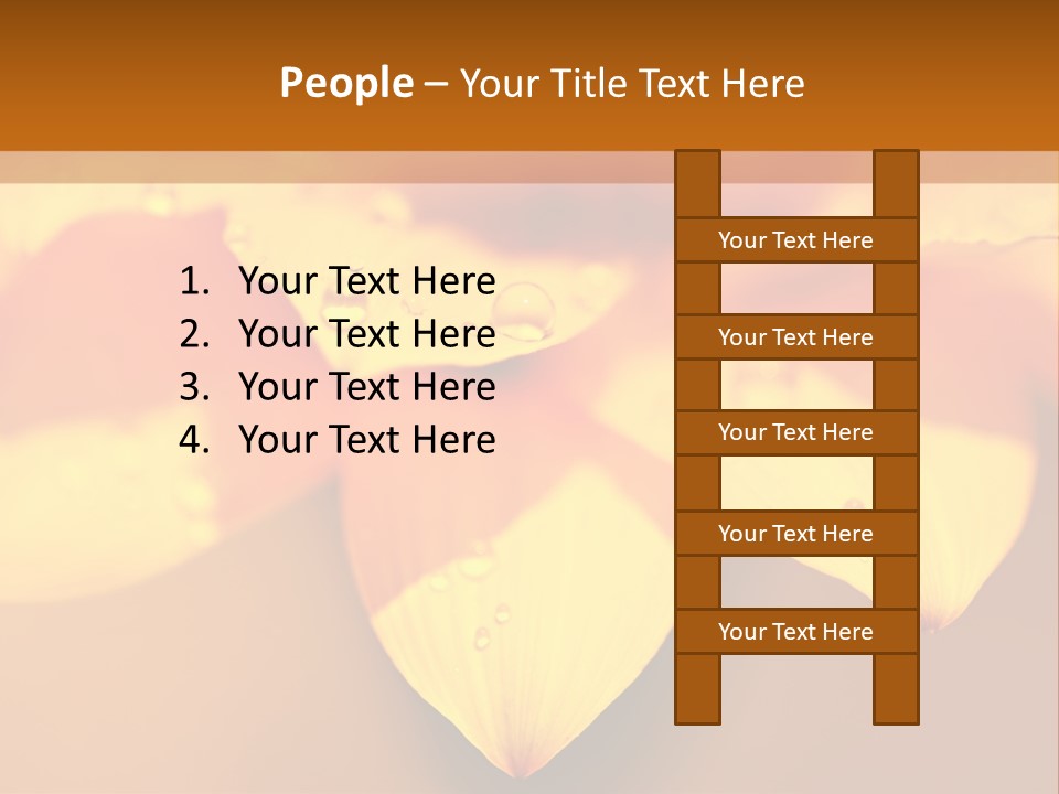 Leaf Pattern Yellow PowerPoint Template