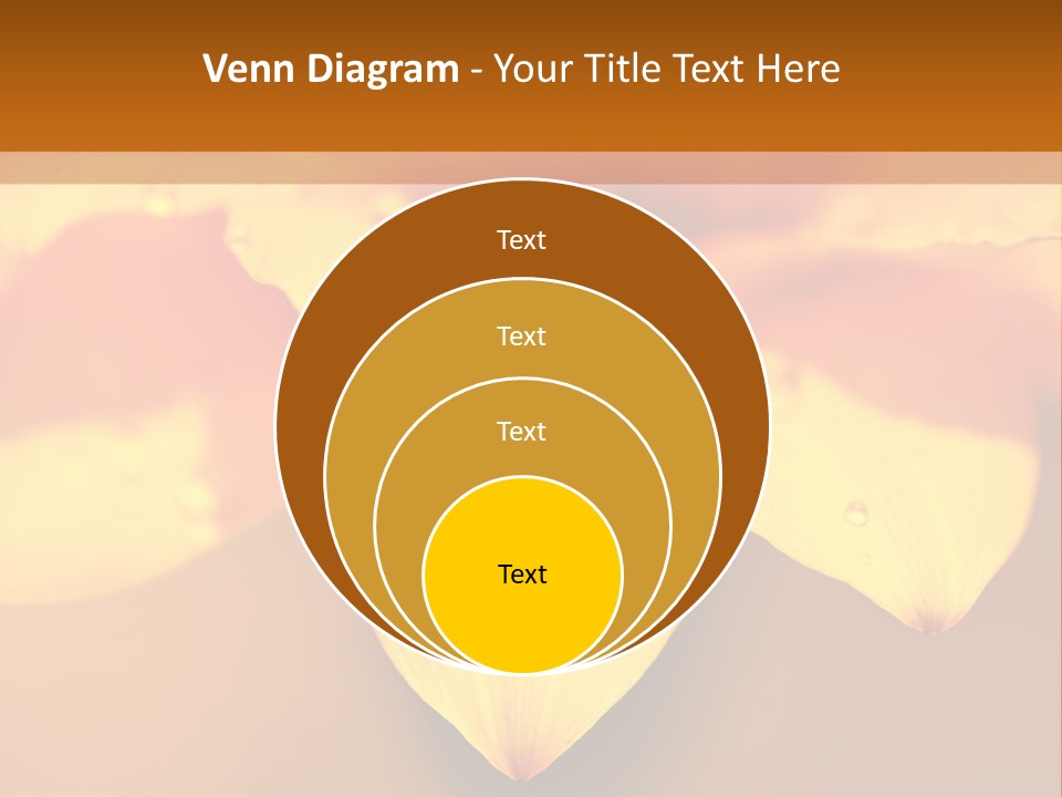 Leaf Pattern Yellow PowerPoint Template