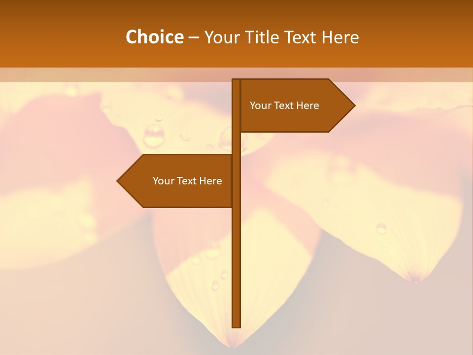 Leaf Pattern Yellow PowerPoint Template