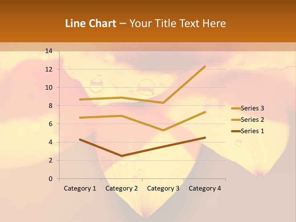 Leaf Pattern Yellow PowerPoint Template