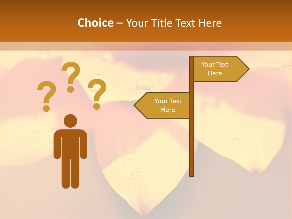 Leaf Pattern Yellow PowerPoint Template