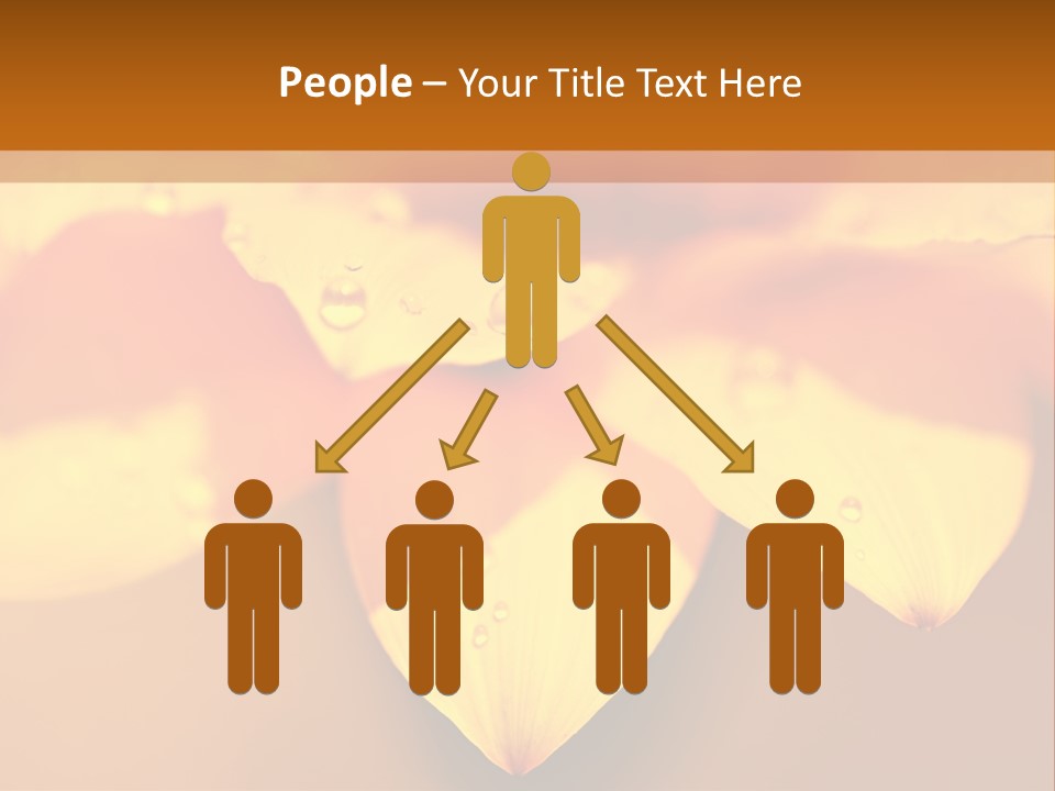 Leaf Pattern Yellow PowerPoint Template