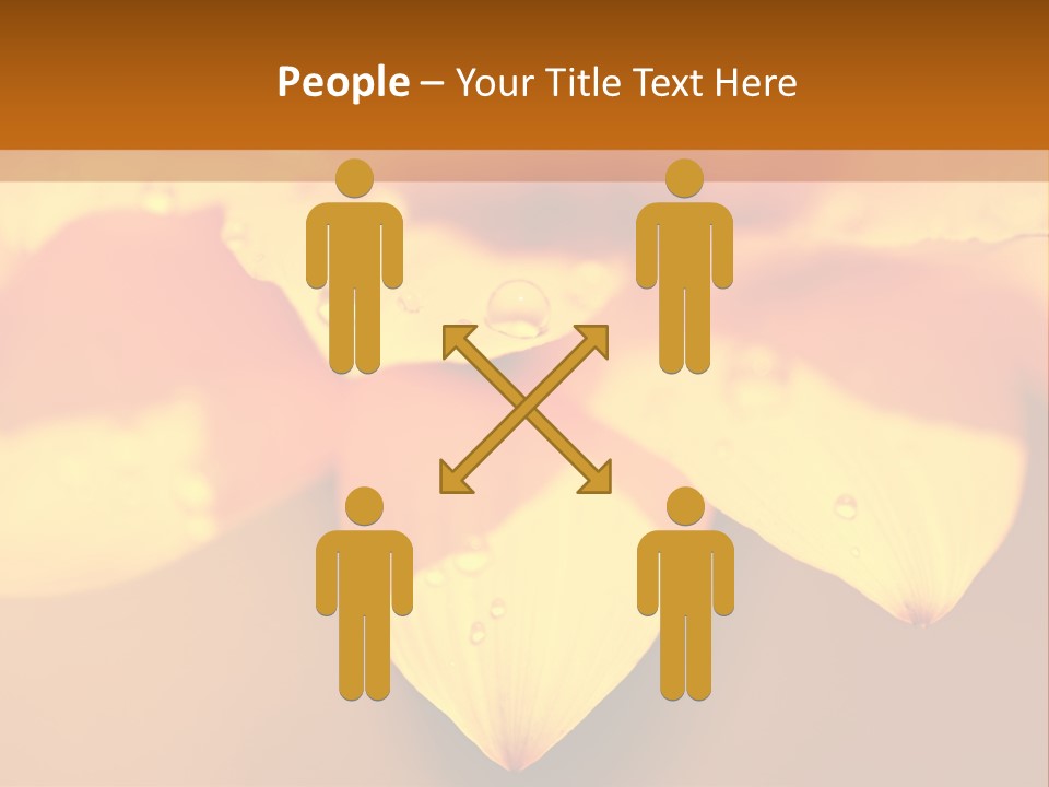 Leaf Pattern Yellow PowerPoint Template