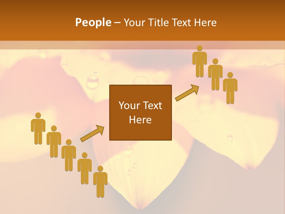 Leaf Pattern Yellow PowerPoint Template