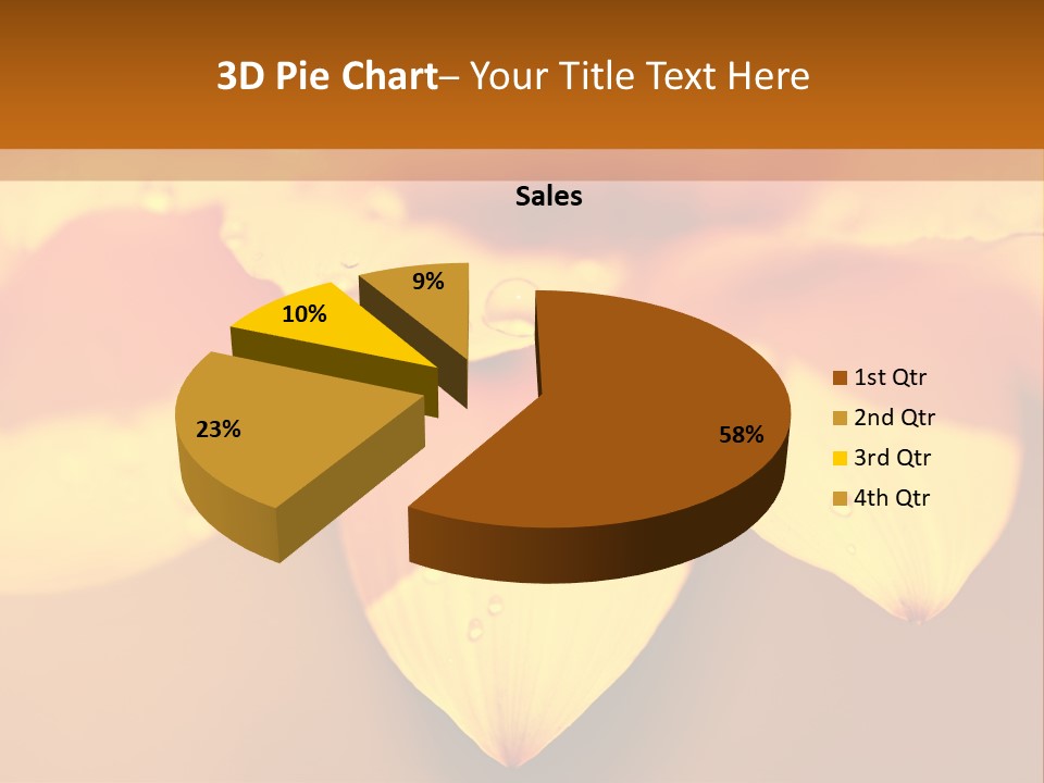 Leaf Pattern Yellow PowerPoint Template