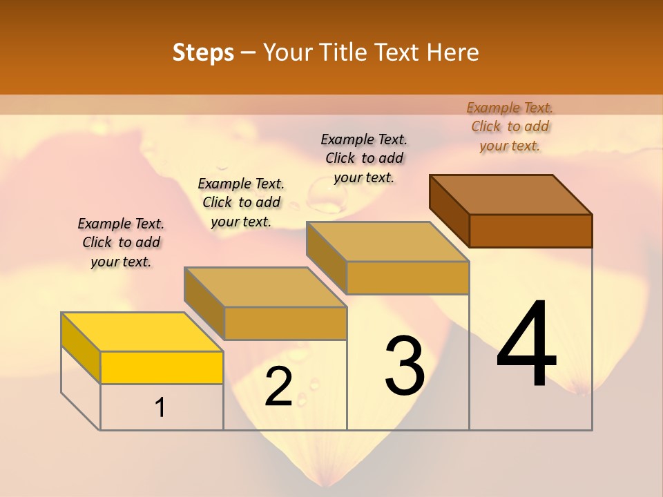 Leaf Pattern Yellow PowerPoint Template