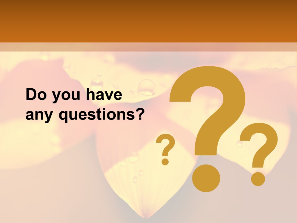 Leaf Pattern Yellow PowerPoint Template