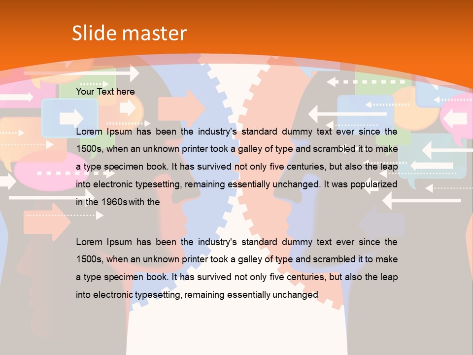 Speech Man Talk PowerPoint Template