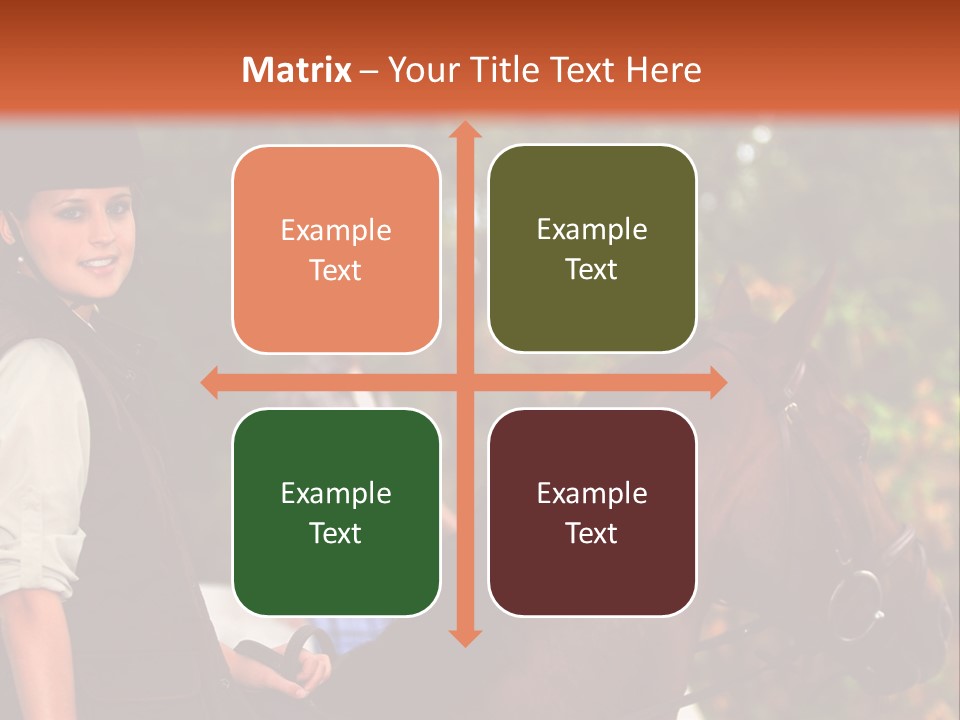 Young Exercise Galloping PowerPoint Template