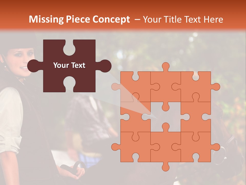 Young Exercise Galloping PowerPoint Template