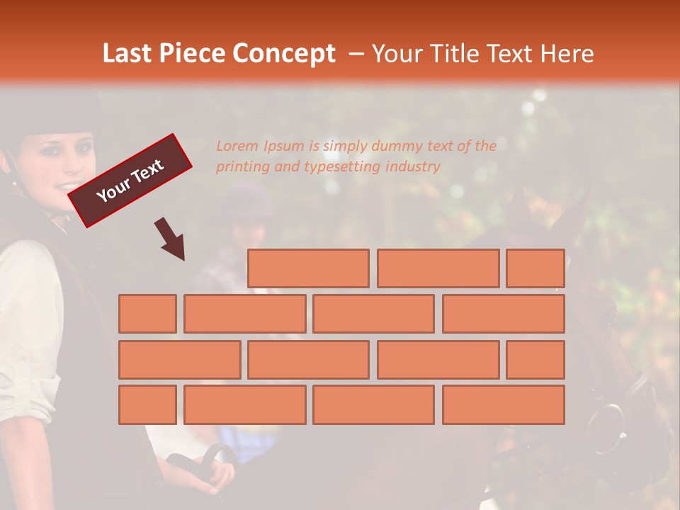 Young Exercise Galloping PowerPoint Template