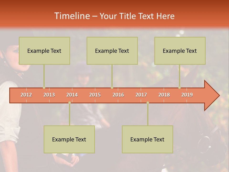 Young Exercise Galloping PowerPoint Template