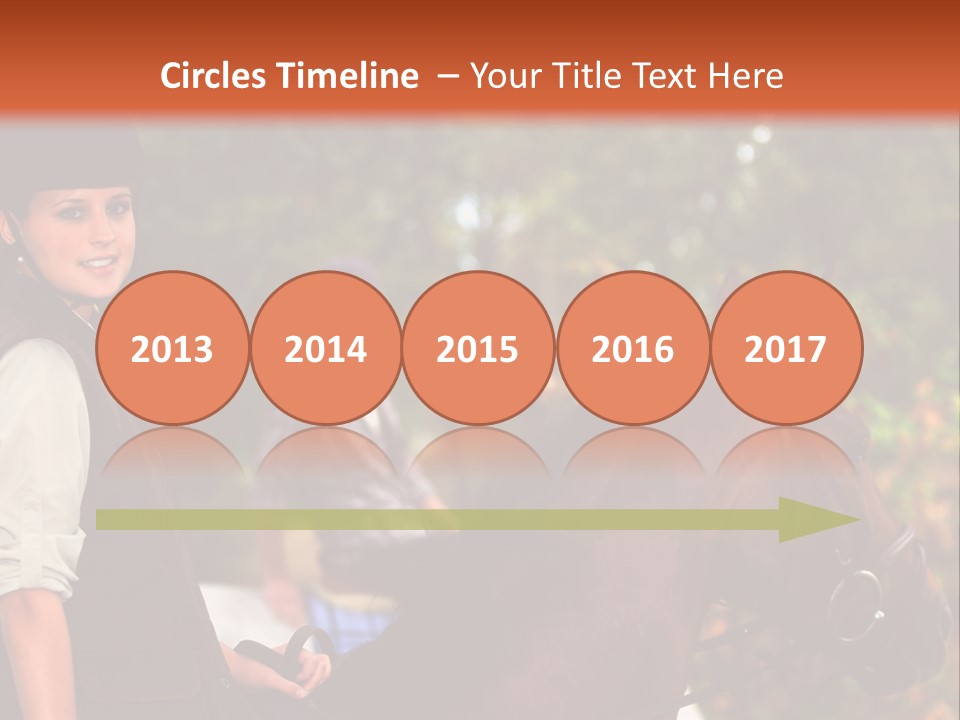 Young Exercise Galloping PowerPoint Template