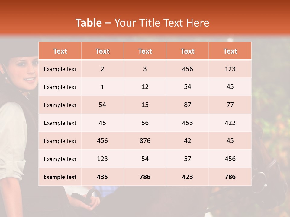 Young Exercise Galloping PowerPoint Template
