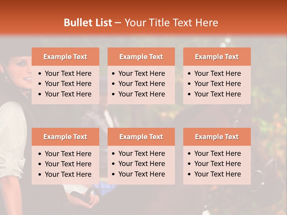 Young Exercise Galloping PowerPoint Template