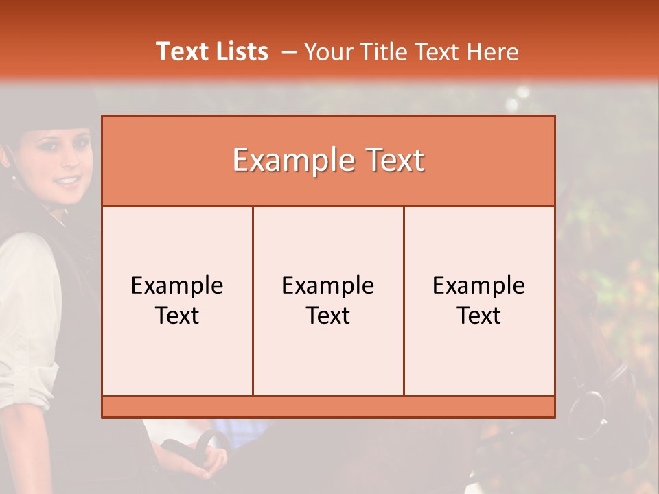 Young Exercise Galloping PowerPoint Template