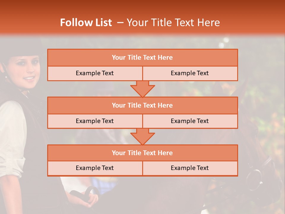 Young Exercise Galloping PowerPoint Template