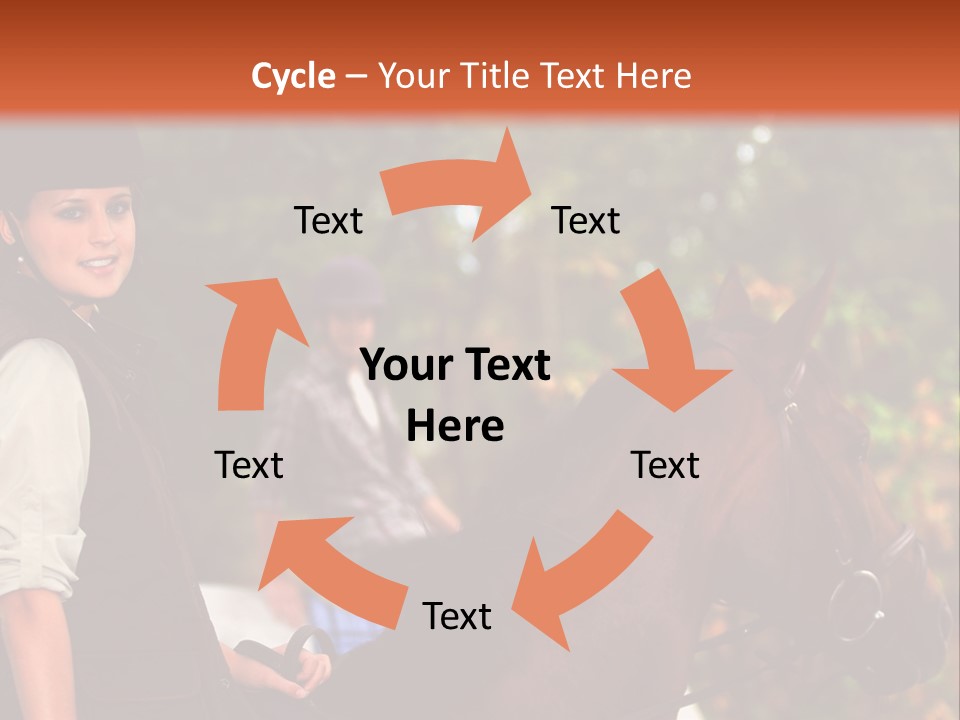 Young Exercise Galloping PowerPoint Template