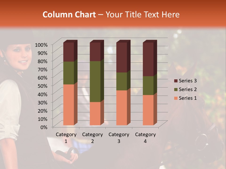 Young Exercise Galloping PowerPoint Template