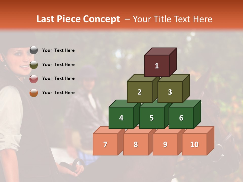 Young Exercise Galloping PowerPoint Template