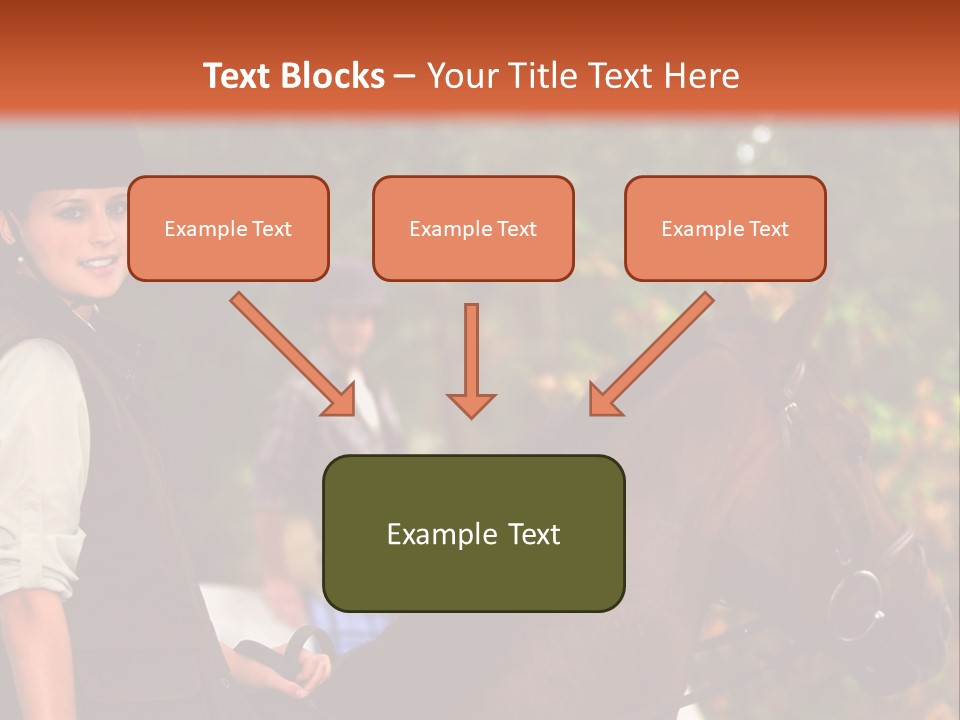 Young Exercise Galloping PowerPoint Template