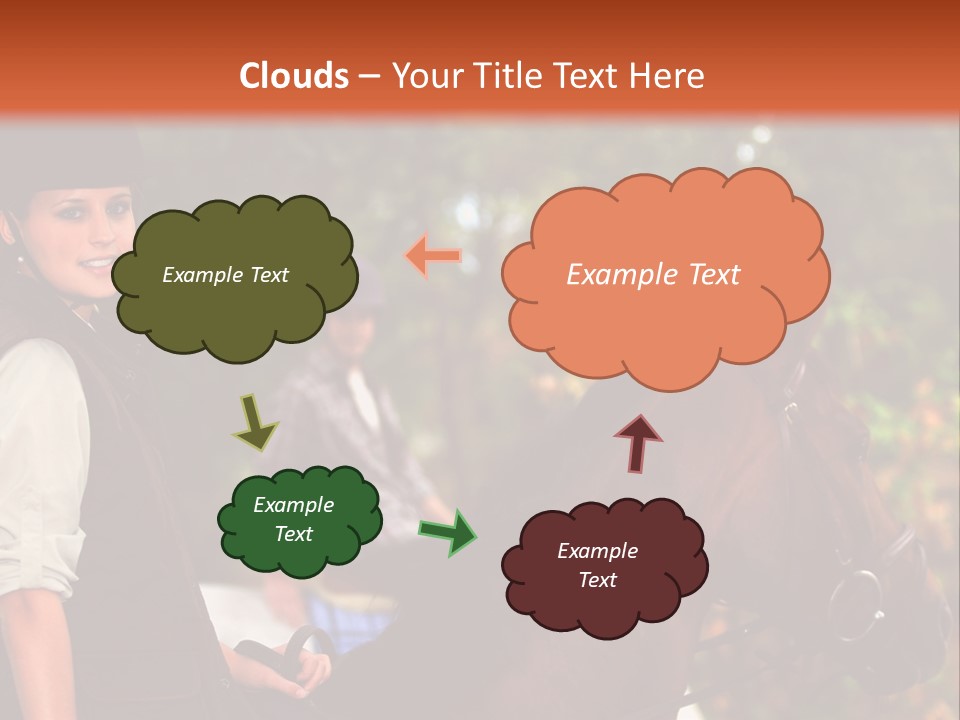 Young Exercise Galloping PowerPoint Template