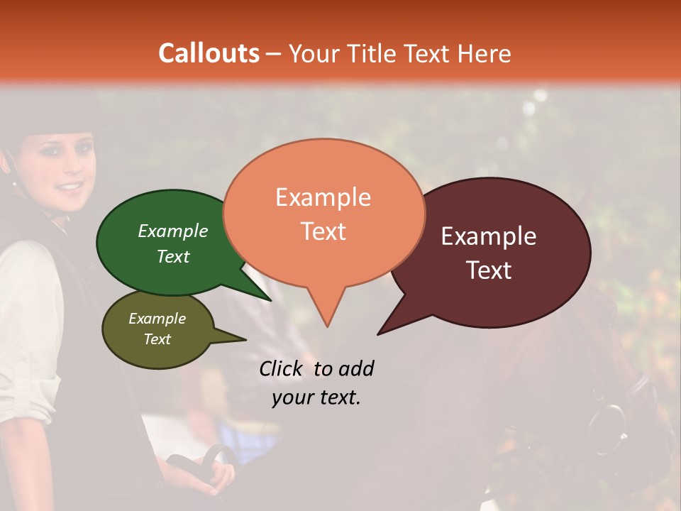 Young Exercise Galloping PowerPoint Template
