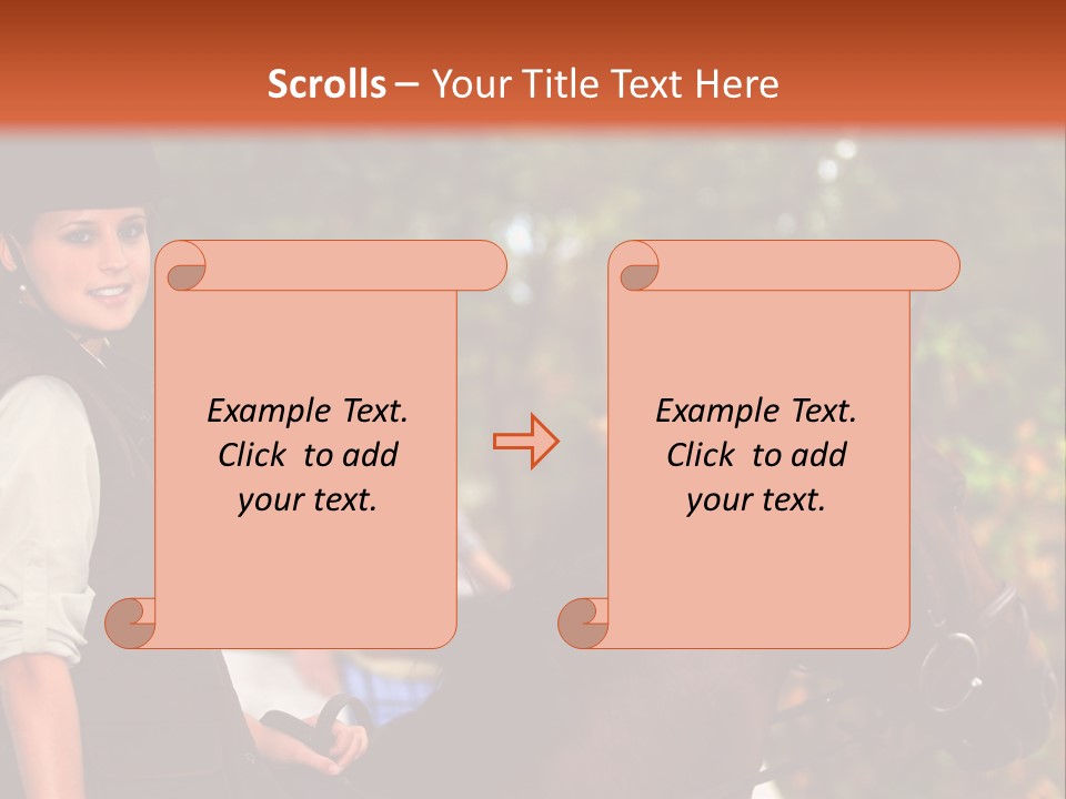 Young Exercise Galloping PowerPoint Template