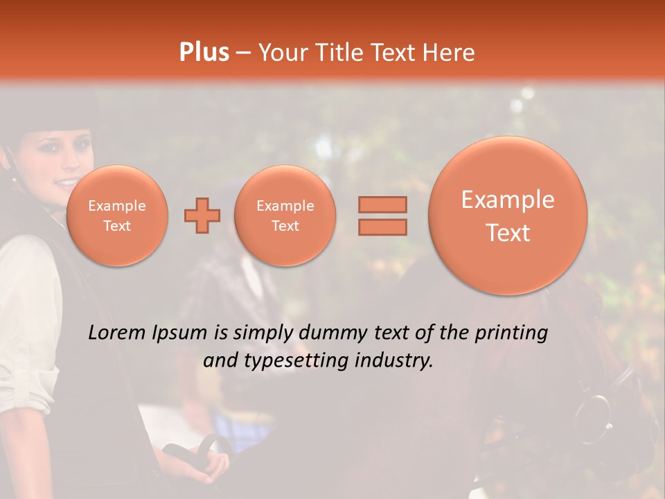 Young Exercise Galloping PowerPoint Template