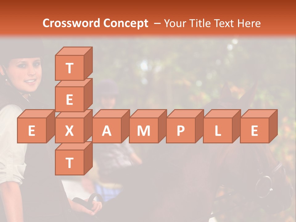 Young Exercise Galloping PowerPoint Template