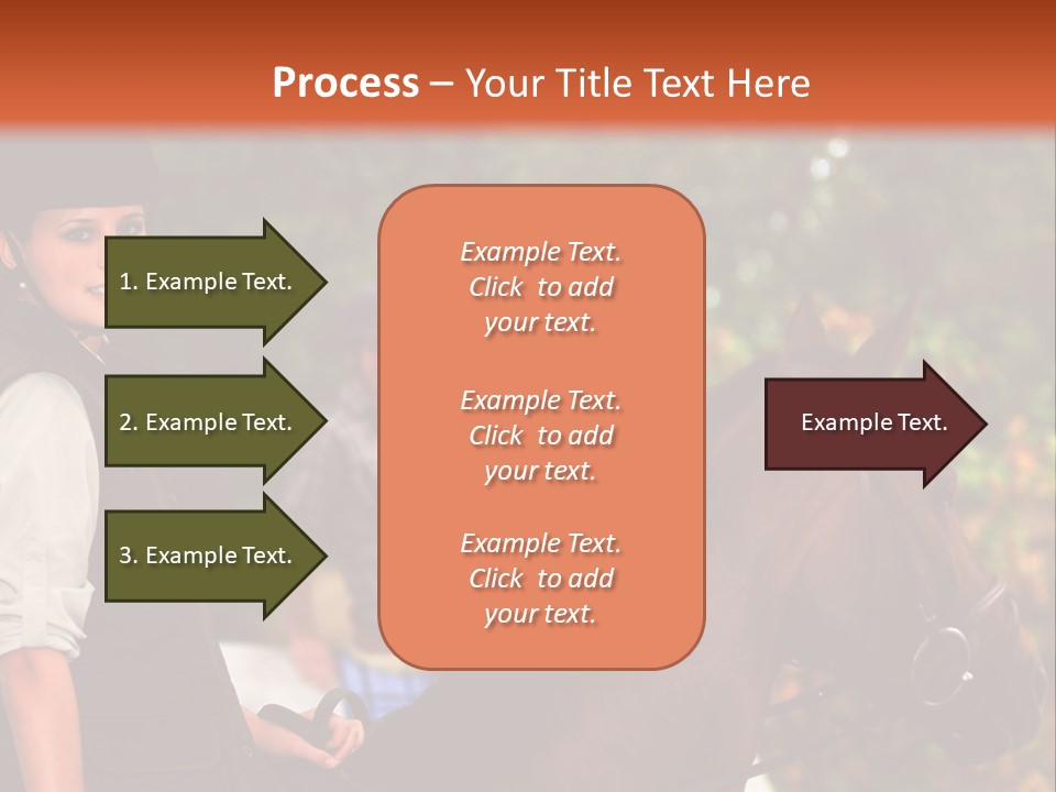 Young Exercise Galloping PowerPoint Template