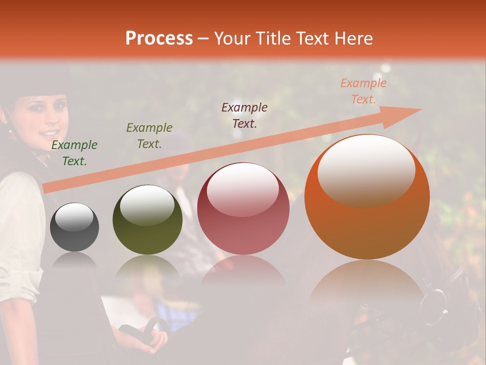 Young Exercise Galloping PowerPoint Template