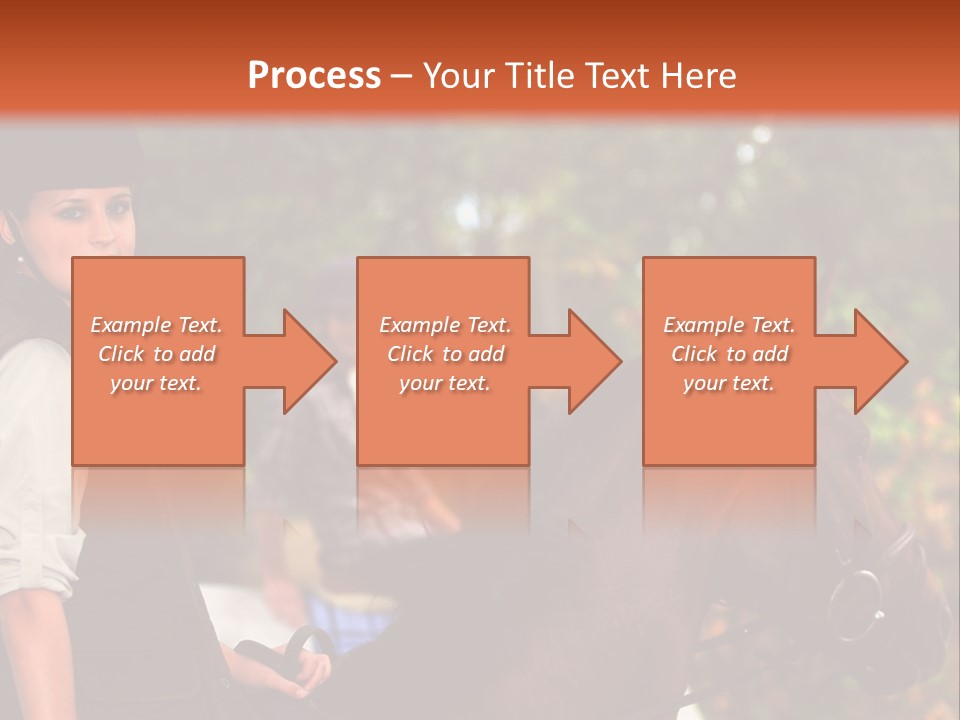 Young Exercise Galloping PowerPoint Template