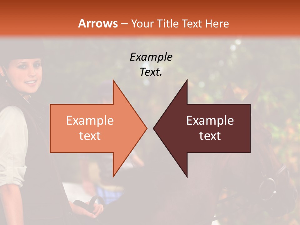 Young Exercise Galloping PowerPoint Template