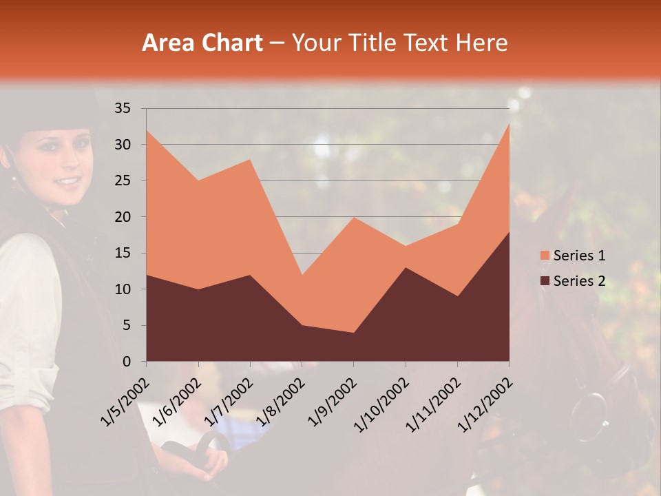 Young Exercise Galloping PowerPoint Template