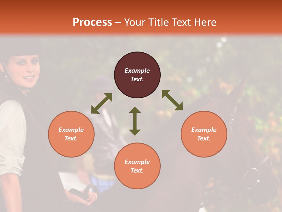 Young Exercise Galloping PowerPoint Template