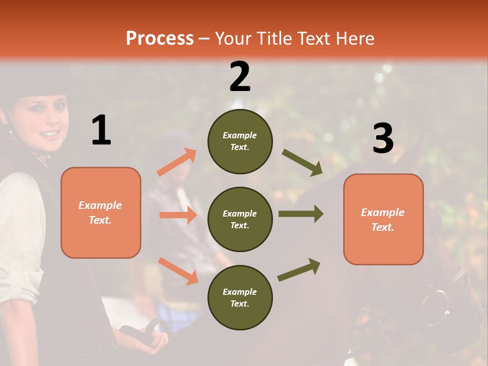 Young Exercise Galloping PowerPoint Template