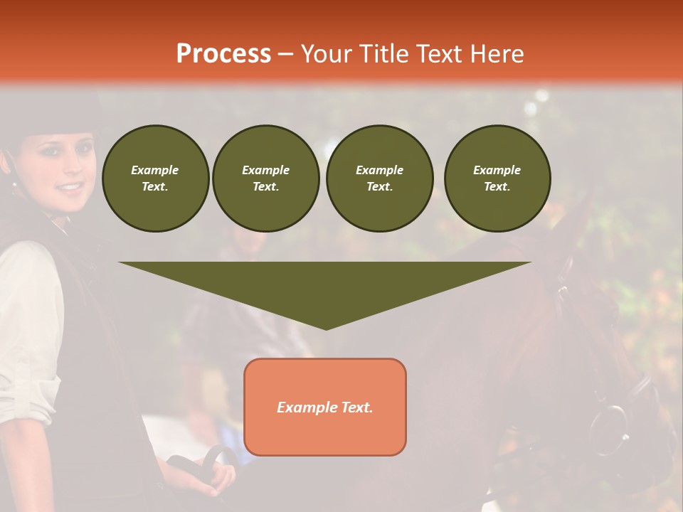Young Exercise Galloping PowerPoint Template