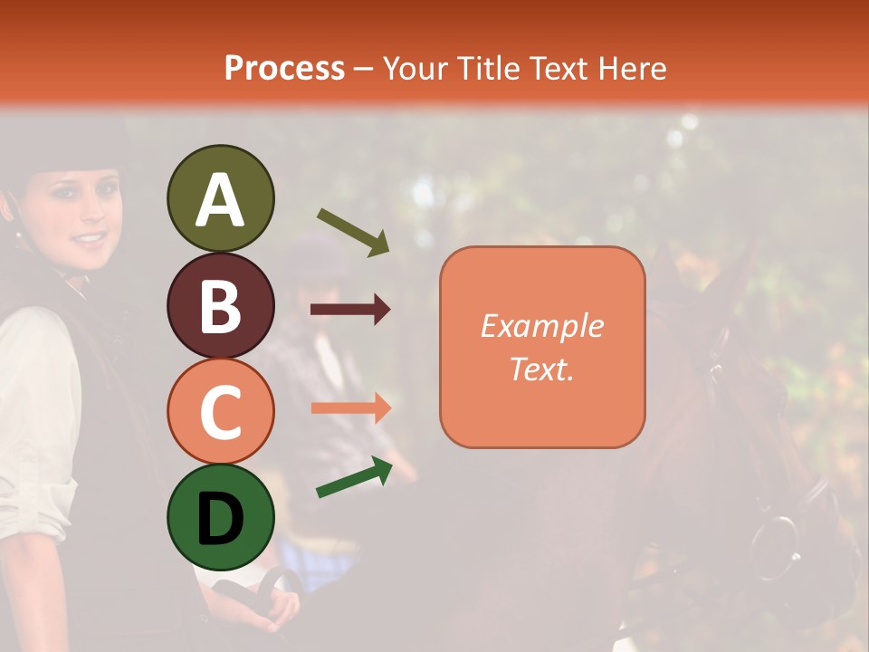 Young Exercise Galloping PowerPoint Template