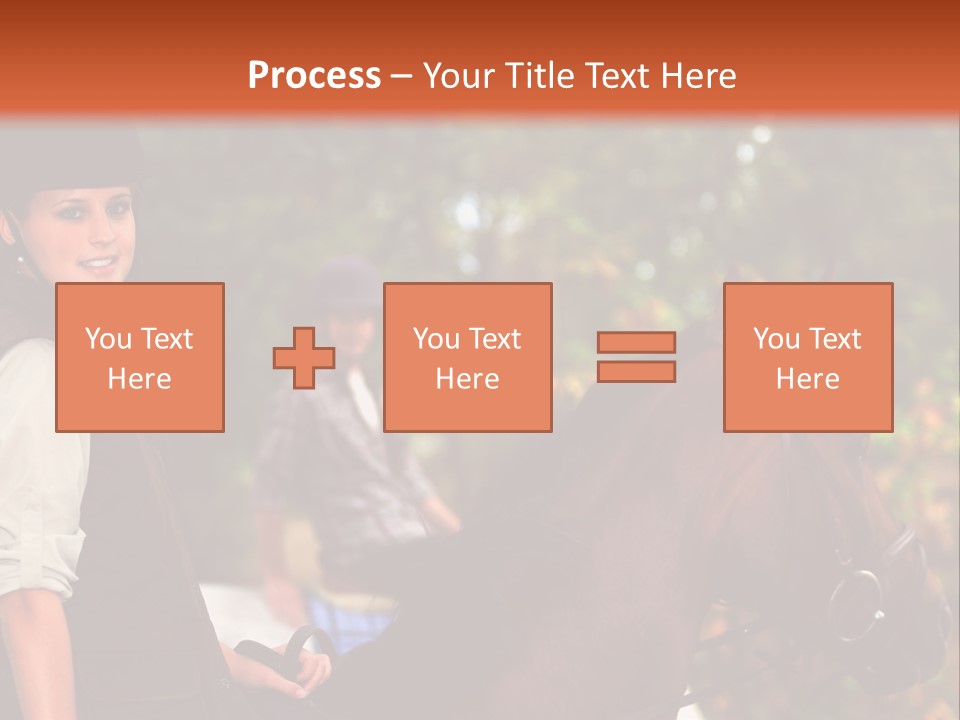 Young Exercise Galloping PowerPoint Template