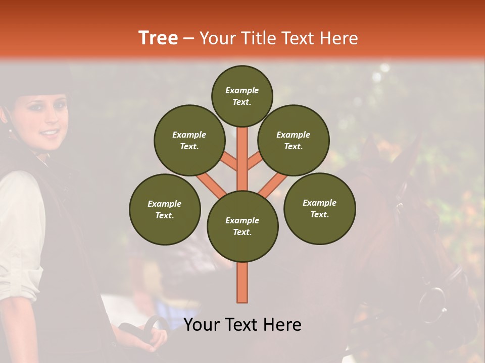 Young Exercise Galloping PowerPoint Template