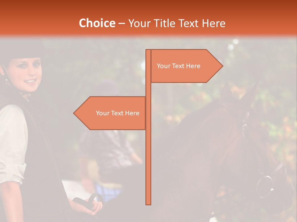 Young Exercise Galloping PowerPoint Template