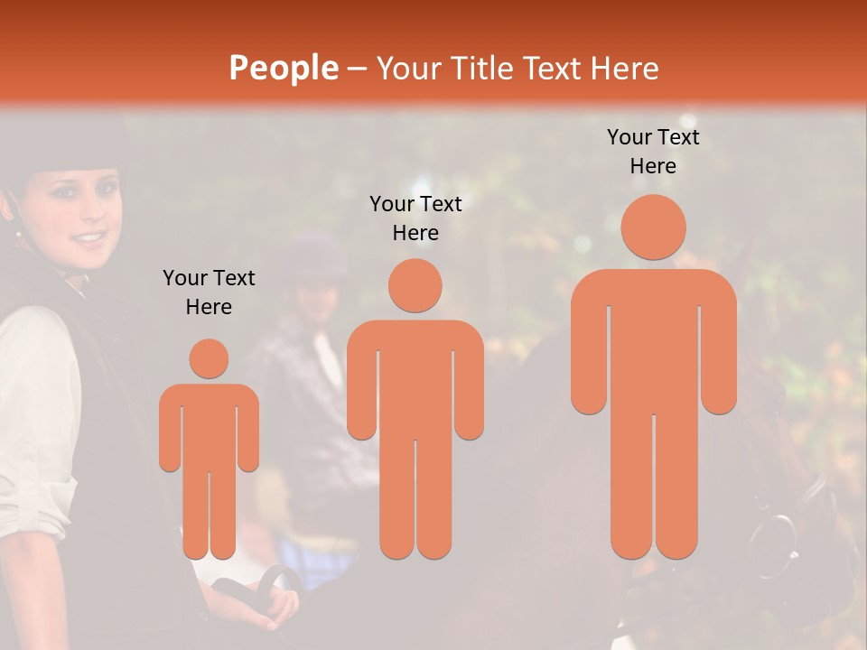 Young Exercise Galloping PowerPoint Template