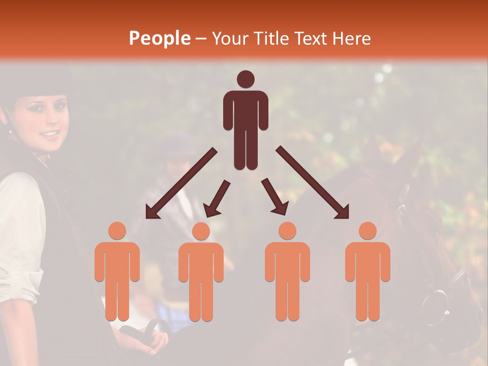 Young Exercise Galloping PowerPoint Template